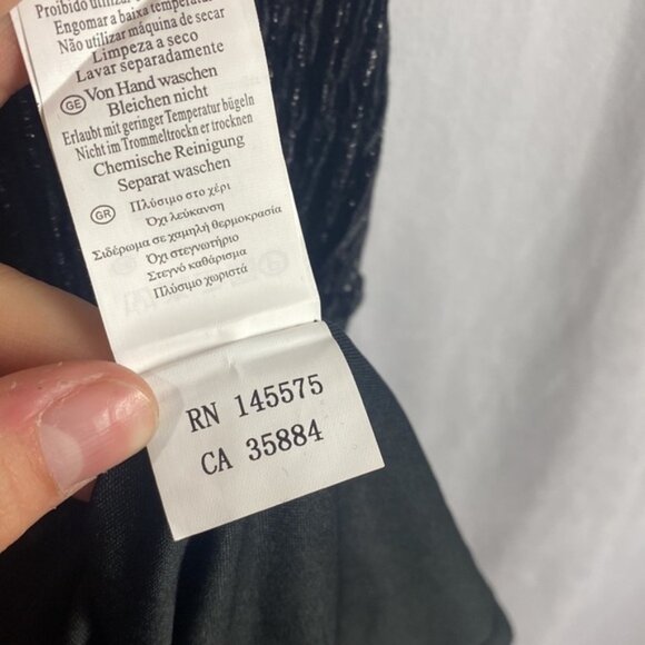 Tommy Hilfiger Black Faux Leather Gray Wool Like Tall Riding Buckle Boots  9 5 - Picture 10 of 14